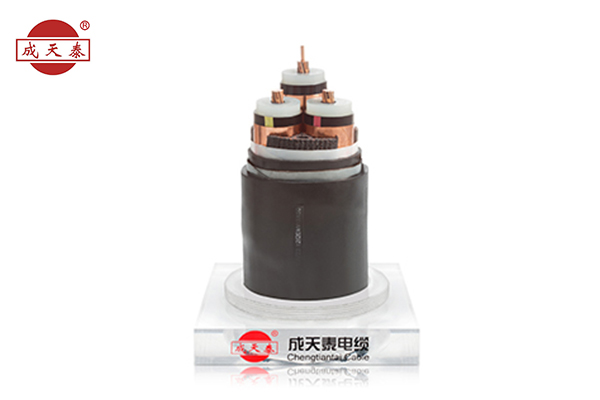 銅芯，交聯(lián)聚乙烯絕緣，聚乙烯護(hù)套電力電纜YJV 12/20（24）kV